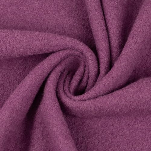 Wollwalk Walkstoff | 100% Schurwolle | für Bekleidung | Trachtenstoff | Meterware | ab 50 cm (beere) von Die Stofftante