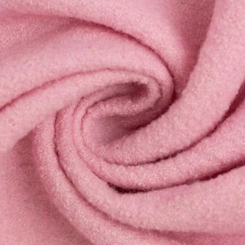 Wollwalk Walkstoff | 100% Schurwolle | für Bekleidung | Trachtenstoff | Meterware | ab 50 cm (rosa) von Die Stofftante