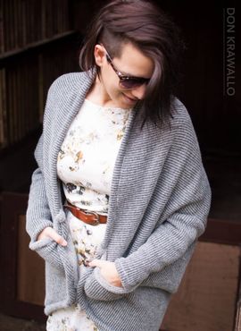 Abendrot Kokon Cardigan von Die wilde Matrossel