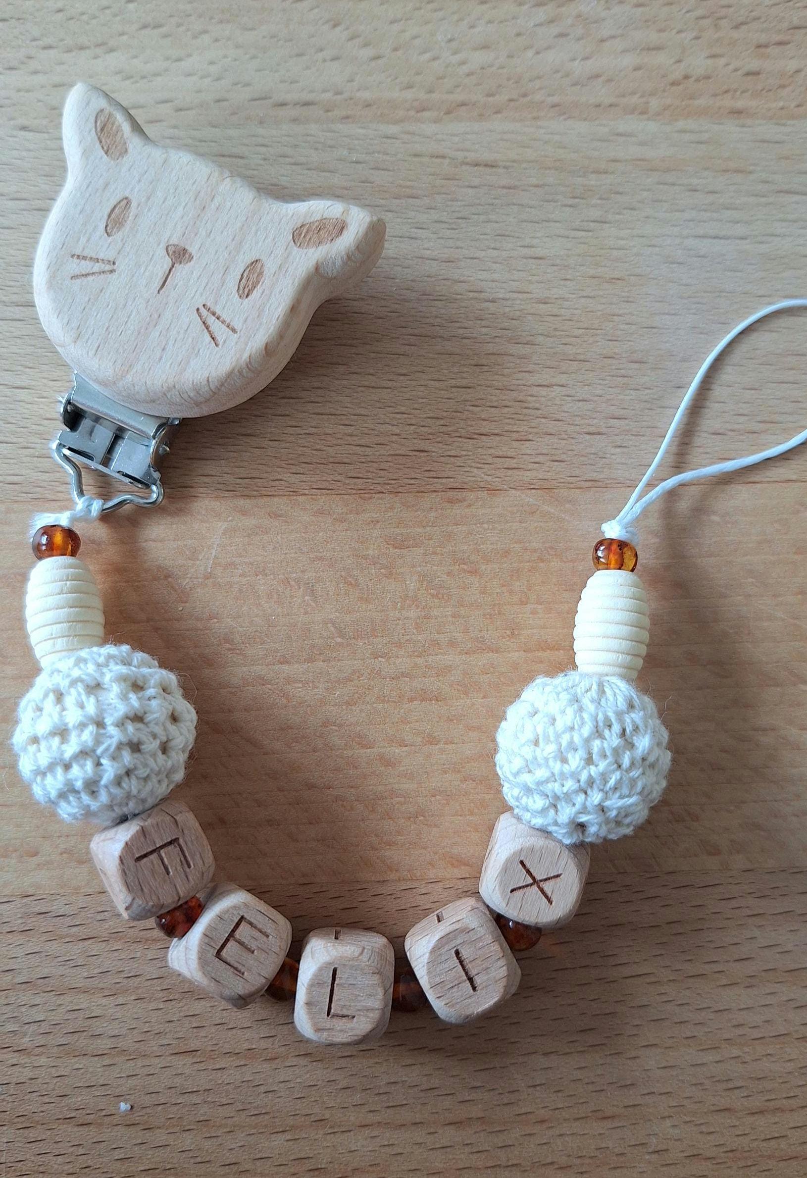 Schnullerkette Mit Bernstein - Personalisiert Namen; Schönes Geschenk Zur Geburt, Taufe. Junge, Mädchen; Erstaustattung Schnullerkette Mit Bernstein - Personalisiert Namen; Schönes Geschenk Zur Geburt, Taufe. Junge, Mädchen; Erstaustattung von DieRappelkiste