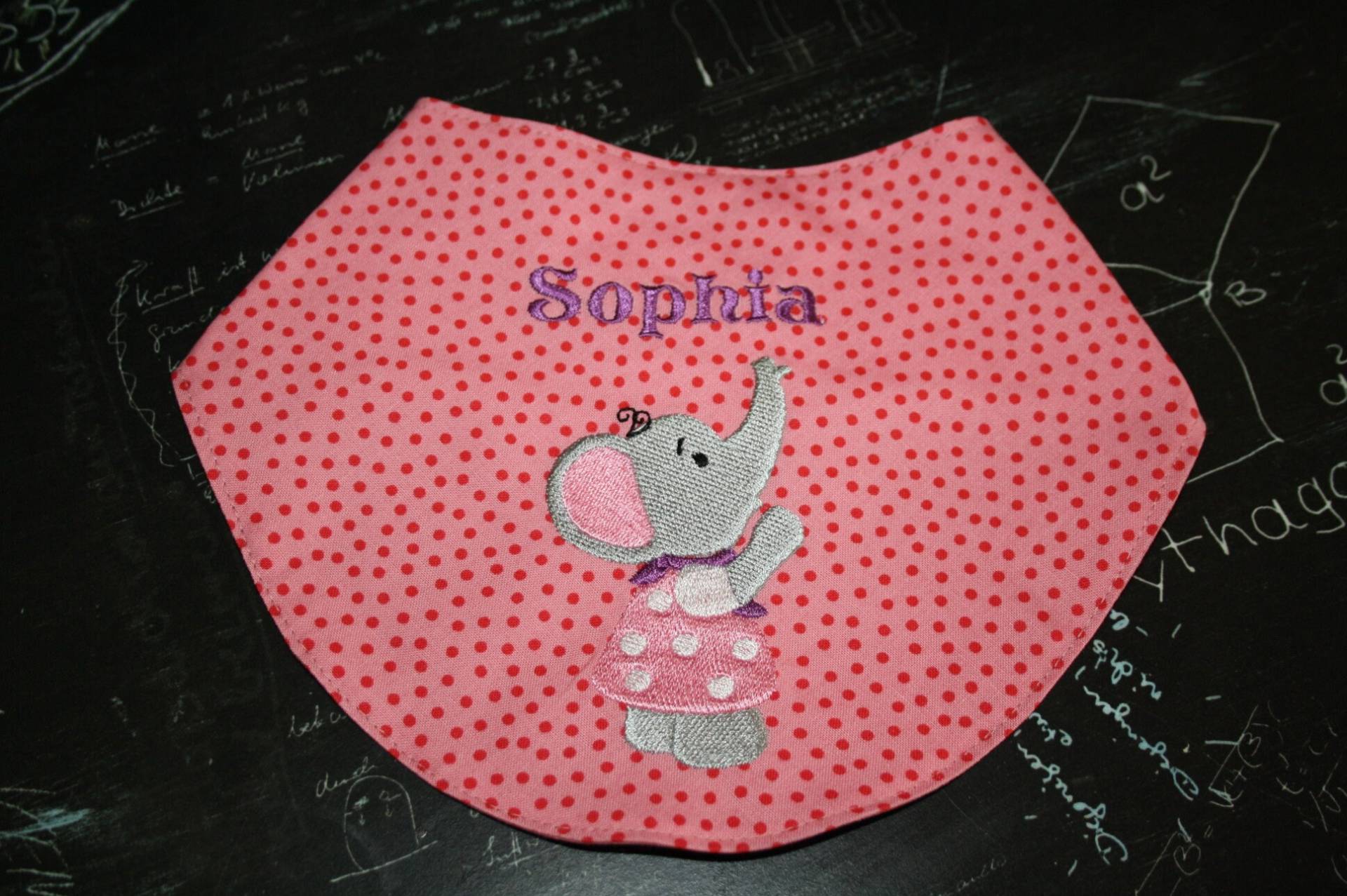 Halstuch Lätzchen Elefant Rosa Mit Namen W239 Halstuch Lätzchen Elefant Rosa Mit Namen W239 von DieWichtelstickerei