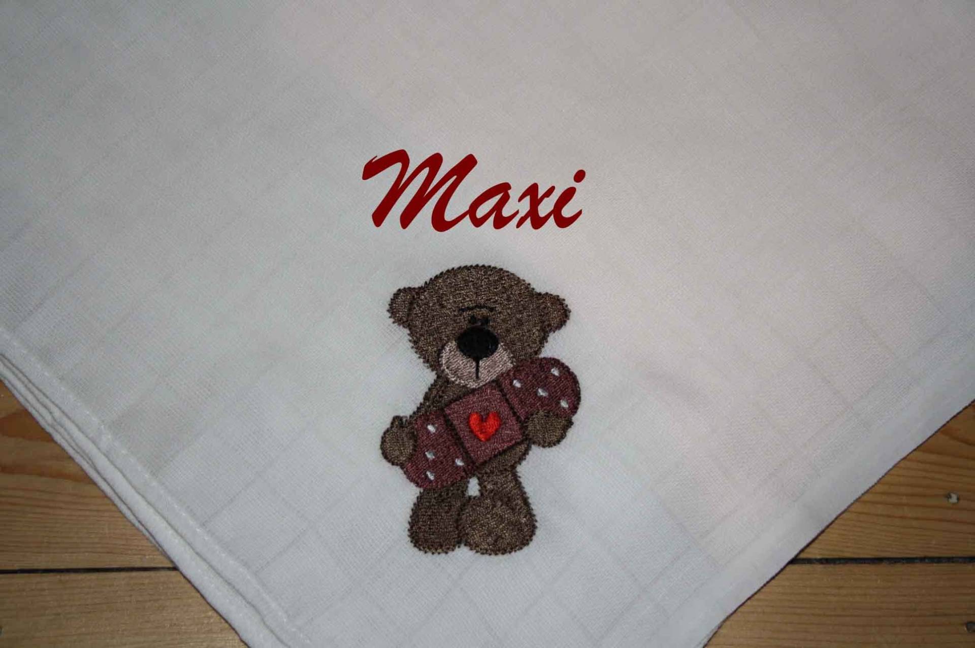 Mullwindel Spucktuch Bär Teddy Pflaster Tröster Trösterli Mit Namen W290 Mullwindel Spucktuch Bär Teddy Pflaster Tröster Trösterli Mit Namen W290 von DieWichtelstickerei
