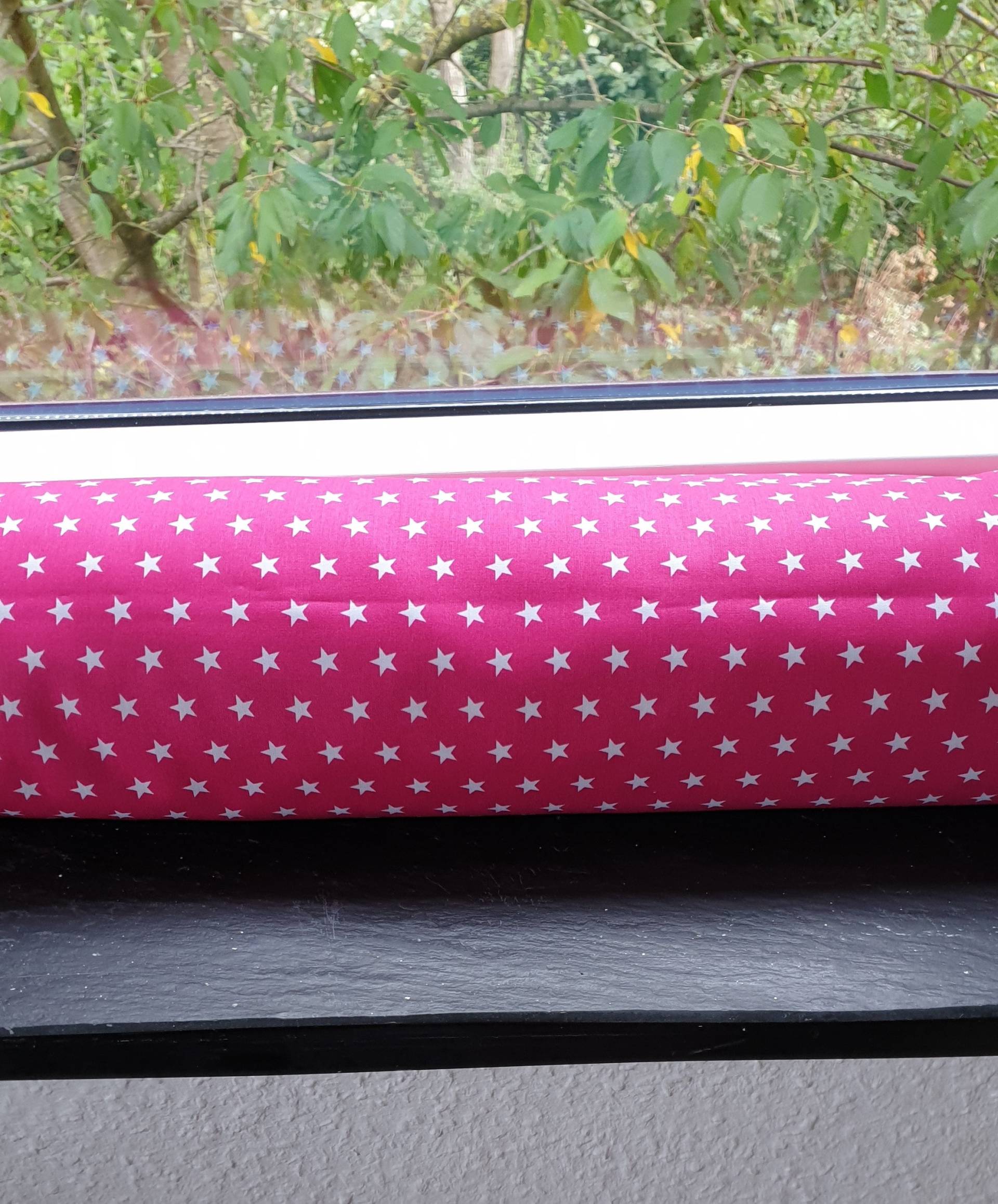 Zugluftkissen Zugluftstopper Zugluftschlange Zugluftdackel Sterne Pink W19 Zugluftkissen Zugluftstopper Zugluftschlange Zugluftdackel Sterne Pink W19 von DieWichtelstickerei