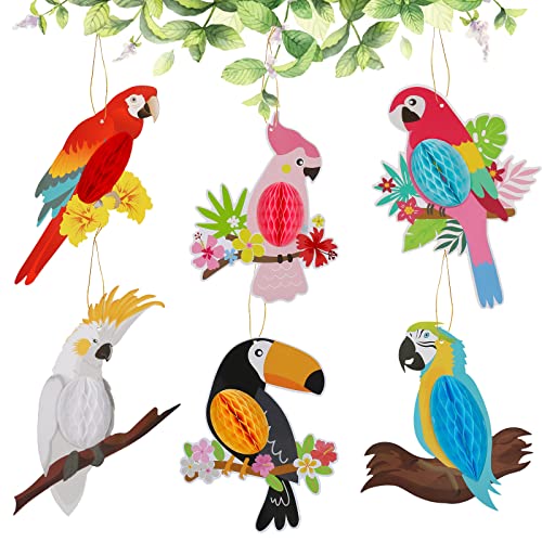 Diealles Shine Tropische Vögel Deko, 6 Stück Papageien Deko, Outdoor Garten Hawaii Deko für Tropical Party Luau Party Mottoparty Dekoration - Stil 1 Diealles Shine Tropische Vögel Deko, 6 Stück Papageien Deko, Outdoor Garten Hawaii Deko für Tropical Party Luau Party Mottoparty Dekoration - Stil 1 von Diealles Shine