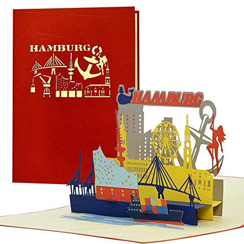Diese-Klappkarten 3D Pop Up Karte Geburtstag mit Hamburg Motiv - Hamburg Skyline Popup Karte zum Geburtstag - Reisegutscheinkarte Pop Up Effekt - Geburtstagskarte 3D Diese-Klappkarten 3D Pop Up Karte Geburtstag mit Hamburg Motiv - Hamburg Skyline Popup Karte zum Geburtstag - Reisegutscheinkarte Pop Up Effekt - Geburtstagskarte 3D von Diese-Klappkarten