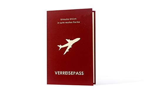 Diese-Klappkarten 3D Pop Up Karte Reisegutschein - Geschenk Verpackung für Reisegutschein mit Umschlag - 3D PopUp Geschenk Karte für eine Reise - Geschenkkarte mit Motiv - Koffer Diese-Klappkarten 3D Pop Up Karte Reisegutschein - Geschenk Verpackung für Reisegutschein mit Umschlag - 3D PopUp Geschenk Karte für eine Reise - Geschenkkarte mit Motiv - Koffer von Diese-Klappkarten