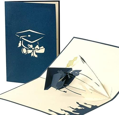 Diese-Klappkarten C11 Glückwunschkarte zu Abschlussfeier/Schulabschluss, Karte zum Aufklappen, handgefertigt, Lasergeschnittten, für Geschenk-Gutschein von Diese-Klappkarten