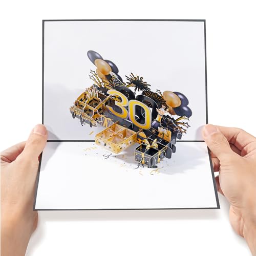 Diese-Klappkarten Geburtstagskarte - 50 x 20 cm Groß - 3D Karte zum Geburtstag - Glückwunschkarte mit Pop Up Effekt - Pop Up Birthday Card - Pop up Karte zum 30. Geburtstag Diese-Klappkarten Geburtstagskarte - 50 x 20 cm Groß - 3D Karte zum Geburtstag - Glückwunschkarte mit Pop Up Effekt - Pop Up Birthday Card - Pop up Karte zum 30. Geburtstag von Diese-Klappkarten