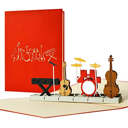 Diese-Klappkarten Geburtstagskarte für Musiker und Musikliebhaber I schöne Verpackung für Konzertkarten I ausgefallener Gutschein für einen Konzert oder Musical, Originell, H16 Diese-Klappkarten Geburtstagskarte für Musiker und Musikliebhaber I schöne Verpackung für Konzertkarten I ausgefallener Gutschein für einen Konzert oder Musical, Originell, H16 von Diese-Klappkarten