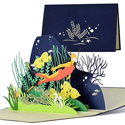 Diese-Klappkarten Geburtstagskarte für Taucher, Gutschein zum Tauchen, Reisegutschein zum Tauchen Schnorcheln, Geschenkideen zum Geburtstag, Hochzeit, Urlaub, H19AMZ Diese-Klappkarten Geburtstagskarte für Taucher, Gutschein zum Tauchen, Reisegutschein zum Tauchen Schnorcheln, Geschenkideen zum Geburtstag, Hochzeit, Urlaub, H19AMZ von Diese-Klappkarten