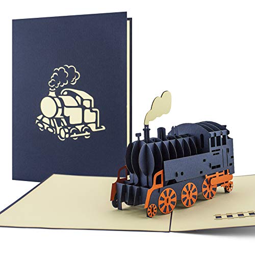 Diese Klappkarten Lokomotive als Pop Up Karte als Geschenk oder Geburtstagskarte für Dampflok-Liebhaber, Glückwunschkarte in 3D, Bahn Geschenkidee, Karte zum Geburtstag Diese Klappkarten Lokomotive als Pop Up Karte als Geschenk oder Geburtstagskarte für Dampflok-Liebhaber, Glückwunschkarte in 3D, Bahn Geschenkidee, Karte zum Geburtstag von Diese-Klappkarten