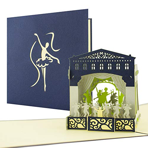 Diese Klappkarten Schöne Verpackung für Konzertkarten, Theater, Musical, Balett, Oper als Geschenk und Gutschein perfekt A02 von Diese-Klappkarten