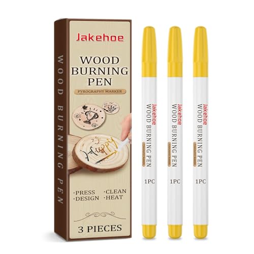 3Pcs Wooden Burning Marker, Wooden Burning Gel Pen, Art Wooden Burning Stencils DIY Wood Burning Paste Kit, for Drawing Wooden Burning Marks, Handicrafts, and Art Studios, Suitable for Beginners 3Pcs Wooden Burning Marker, Wooden Burning Gel Pen, Art Wooden Burning Stencils DIY Wood Burning Paste Kit, for Drawing Wooden Burning Marks, Handicrafts, and Art Studios, Suitable for Beginners von Difistik