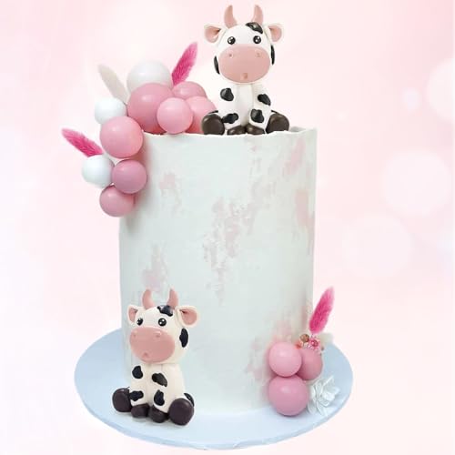 Tortenaufsatz, Kuh-Kuchendekoration, Schaumstoff-Kugel-Kuchenaufsatz, Bauernhof-Kuchendekoration, rosa Happy Birthday, Acryl-Kuchenaufsätze, Dekorationen, für Babyparty, Hochzeit, Geburtstag, Party, Tortenaufsatz, Kuh-Kuchendekoration, Schaumstoff-Kugel-Kuchenaufsatz, Bauernhof-Kuchendekoration, rosa Happy Birthday, Acryl-Kuchenaufsätze, Dekorationen, für Babyparty, Hochzeit, Geburtstag, Party, von Difistik