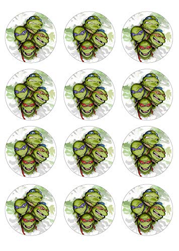 12 Muffinaufleger ca. 6 cm zum selbst ausschneiden, Cupcakes Muffinsbild Geburtstag Motiv: Turtles, Fondant 0762x 12 Muffinaufleger ca. 6 cm zum selbst ausschneiden, Cupcakes Muffinsbild Geburtstag Motiv: Turtles, Fondant 0762x von Digital-on