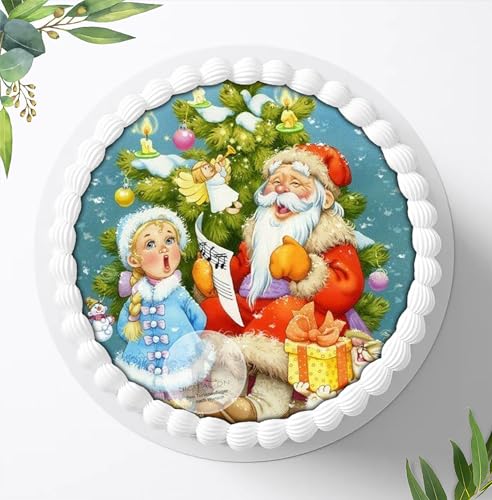 Essbares Foto für Torten, Tortenbild, Weihnachten, Tortenaufleger, Fondant - Super Qualität, 0362w von Digital-on