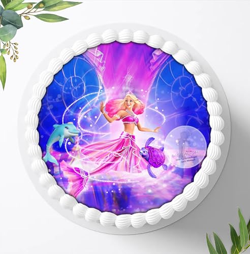 Für den Geburtstag ein Tortenbild, Zuckerbild mit dem Motiv: Barbie, Essbares Foto für Torten,Tortenaufleger Ø 20cm, 0349w Für den Geburtstag ein Tortenbild, Zuckerbild mit dem Motiv: Barbie, Essbares Foto für Torten,Tortenaufleger Ø 20cm, 0349w von Digital-on