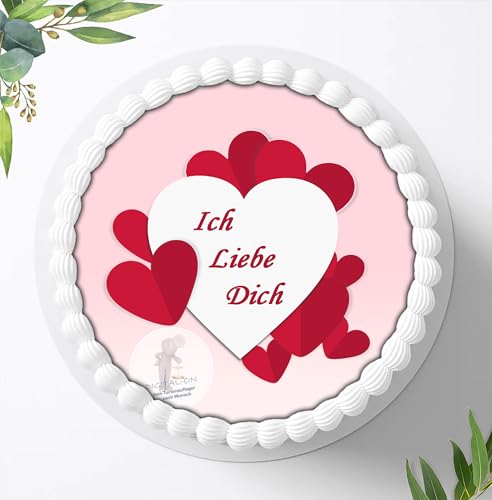 Für den Valentinstag ein Tortenbild, Zuckerbild, Essbares Foto für Torten, Fondant, Tortenaufleger Ø 20cm, 0148c Für den Valentinstag ein Tortenbild, Zuckerbild, Essbares Foto für Torten, Fondant, Tortenaufleger Ø 20cm, 0148c von Digital-on