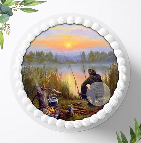 Für die Geburtstags Torte, Fishing, Angler, Fisch, Karpfen,Haken, Essbares Foto für Torten, Fondant, Tortenaufleger Ø 20cm, 0105z Für die Geburtstags Torte, Fishing, Angler, Fisch, Karpfen,Haken, Essbares Foto für Torten, Fondant, Tortenaufleger Ø 20cm, 0105z von Digital-on