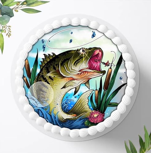 Für die Geburtstags Torte, Fishing, Angler, Fisch, Karpfen,Haken, Essbares Foto für Torten, Fondant, Tortenaufleger Ø 20cm, 0110z Für die Geburtstags Torte, Fishing, Angler, Fisch, Karpfen,Haken, Essbares Foto für Torten, Fondant, Tortenaufleger Ø 20cm, 0110z von Digital-on