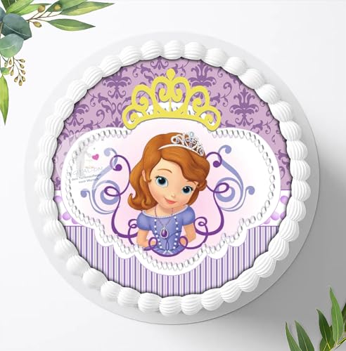Für die Geburtstags Torte, Zuckerbild kompatibel mit: Sofia, Essbares Foto für Torten, Fondant, Tortenaufleger Ø 20cm,0015z von Digital-on
