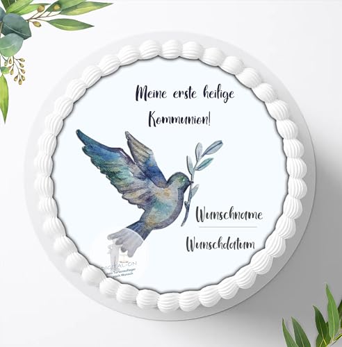 Zur Kommunion für deine Torten mit Wunschname, Zuckerbild, Essbares Foto für Torten, Fondant, Tortenaufleger Ø 20cm, 0173c Zur Kommunion für deine Torten mit Wunschname, Zuckerbild, Essbares Foto für Torten, Fondant, Tortenaufleger Ø 20cm, 0173c von Digital-on