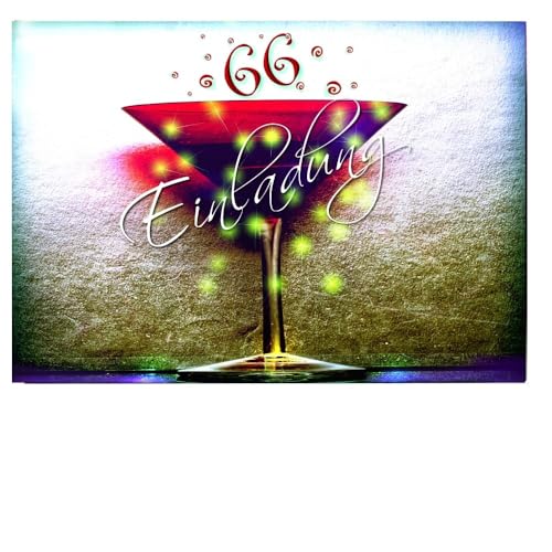 DigitalOase 2 Einladungskarten 66. Geburtstag MIT INNENTEXT 66. Jubiläum Geburtstagskarten 2 Klappkarten 2 Kuverts Format DIN A6#KELCHR DigitalOase 2 Einladungskarten 66. Geburtstag MIT INNENTEXT 66. Jubiläum Geburtstagskarten 2 Klappkarten 2 Kuverts Format DIN A6#KELCHR von DigitalOase