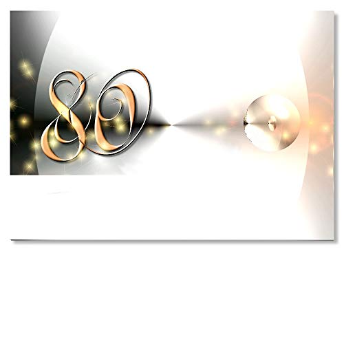 DigitalOase 4 Tischkarten 80. Geburtstag Platzkarten - passend zu Einladungskarten DIN A7#YANG DigitalOase 4 Tischkarten 80. Geburtstag Platzkarten - passend zu Einladungskarten DIN A7#YANG von DigitalOase