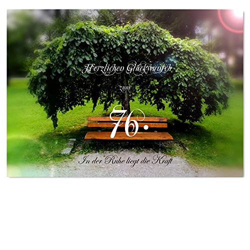 DigitalOase Glückwunschkarte 76. Geburtstag A5 Geburtstagskarte Grußkarte Klappkarte Umschlag #BAUM DigitalOase Glückwunschkarte 76. Geburtstag A5 Geburtstagskarte Grußkarte Klappkarte Umschlag #BAUM von DigitalOase