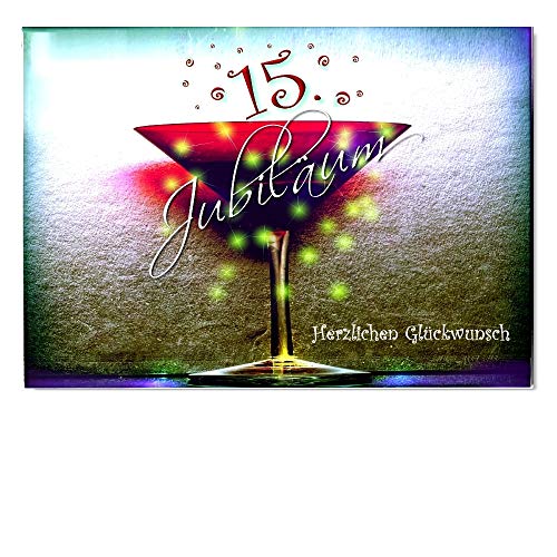 DigitalOase Jubiläumskarte 15. Jubiläum A5 Glückwunschkarte Grußkarte Klappkarte Umschlag #KELCHR DigitalOase Jubiläumskarte 15. Jubiläum A5 Glückwunschkarte Grußkarte Klappkarte Umschlag #KELCHR von DigitalOase