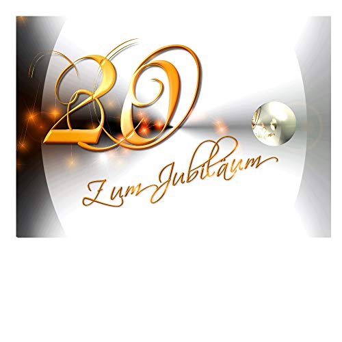 DigitalOase Jubiläumskarte 20. Jubiläum A5 Glückwunschkarte Grußkarte Klappkarte Umschlag #YANG DigitalOase Jubiläumskarte 20. Jubiläum A5 Glückwunschkarte Grußkarte Klappkarte Umschlag #YANG von DigitalOase