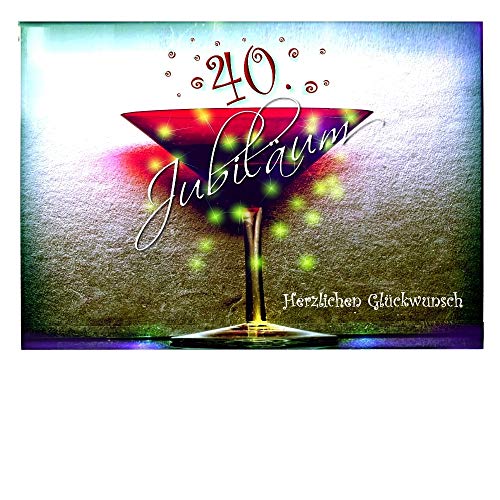 DigitalOase Jubiläumskarte 40. Jubiläum A5 Glückwunschkarte Grußkarte Klappkarte Umschlag #KELCHR DigitalOase Jubiläumskarte 40. Jubiläum A5 Glückwunschkarte Grußkarte Klappkarte Umschlag #KELCHR von DigitalOase