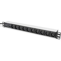 DIGITUS DN-95404 10-fach Steckdosenleiste für Serverschrank 2,0 m schwarz DIGITUS DN-95404 10-fach Steckdosenleiste für Serverschrank 2,0 m schwarz von Digitus