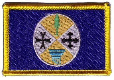 Aufnäher Patch Flagge Italien Kalabrien - 8 x 6 cm von Digni