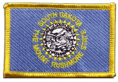 Aufnäher Patch Flagge USA South Dakota - 8 x 6 cm von Digni