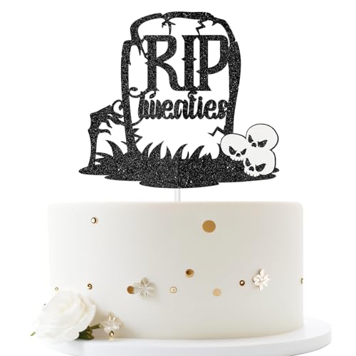 Dill-Dall Rip Twenties Tortenaufsatz/Death to My Twenties Kuchendekoration/Rip to My 20's Cake Pick für 30. Geburtstag, Party-Dekoration/Gothic-Thema, 30 Jahre alt Geburtstagsparty-Zubehör Dill-Dall Rip Twenties Tortenaufsatz/Death to My Twenties Kuchendekoration/Rip to My 20's Cake Pick für 30. Geburtstag, Party-Dekoration/Gothic-Thema, 30 Jahre alt Geburtstagsparty-Zubehör von Dill-Dall