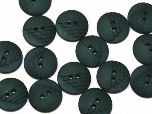 Dill Runde Kunststoff-Knöpfe, strukturiert, Flaschengrün, pro Knopf Dill Runde Kunststoff-Knöpfe, strukturiert, Flaschengrün, pro Knopf von dill and mint