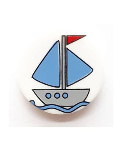 Kinderknopf Schiff 14 mm 50000 weiss 1 Stück Kinderknopf Schiff 14 mm 50000 weiss 1 Stück von Dill