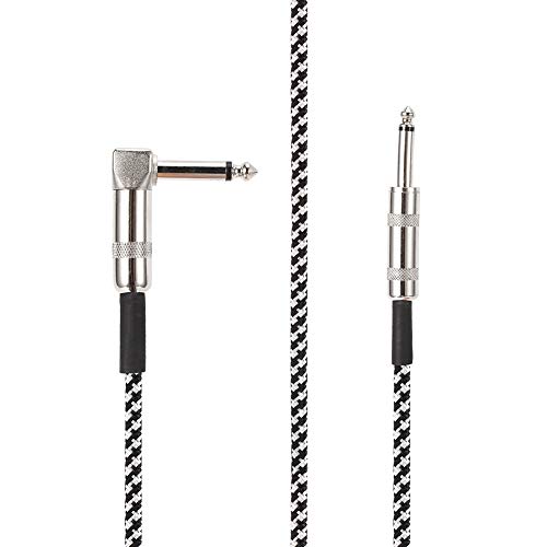 Dilwe Bass-Gitarrenkabel 24AWG OFC CORE NYLON-Wire-Schutz-Audio-Anschlussdraht für Pedal-Effekt (10 m / 32,8 Fuß) von Dilwe
