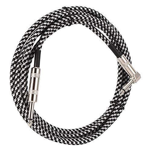 Dilwe Bass-Gitarrenkabel 24AWG OFC CORE NYLON-Wire-Schutz-Audio-Anschlussdraht für Pedal-Effekt (3 Meter / 9,84 Fuß) von Dilwe