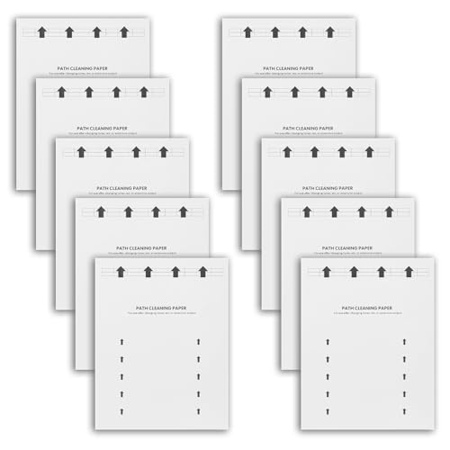 Reinigungsblatt für Laser- und Tintenstrahldrucker, wiederverwendbar, 21,6 x 27,9 cm, Briefgröße, Druckerreinigungspapier für Computer, Scanner, Kopierer, Faxrollen, Reinigungsblatt-Set, 10 Blatt von Dimakung