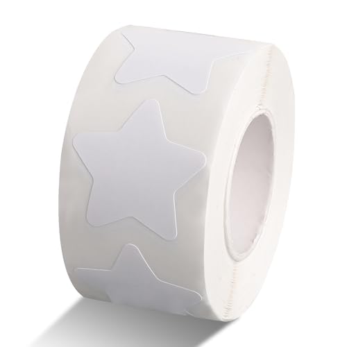 Dimeho 500 Stück Weiß Sterne Aufkleber Rolle 2.5cm, Sticker Sterne Selbstklebende Kleine Sterne Etiketten Wasserfest Entfernbar Sternförmige Aufkleber als Belohnung Wandaufkleber fürs Klassenzimmer Dimeho 500 Stück Weiß Sterne Aufkleber Rolle 2.5cm, Sticker Sterne Selbstklebende Kleine Sterne Etiketten Wasserfest Entfernbar Sternförmige Aufkleber als Belohnung Wandaufkleber fürs Klassenzimmer von Dimeho