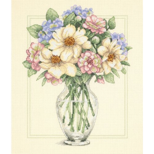 12"X14" Flowers In Tall Vase Counted Cross Stitch Kit 35228 von Dimensions