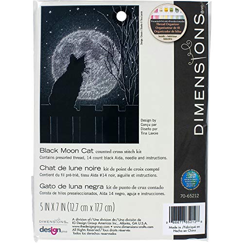 Dimensions, Motiv: Schwarze Mondkatze Kreuzstich-Set nach Zählmuster, Mehrfarbig Dimensions, Motiv: Schwarze Mondkatze Kreuzstich-Set nach Zählmuster, Mehrfarbig von Dimensions