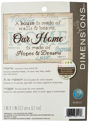 Dimensions Kreuzstich-Zählmuster: Home Memories, Polyester-Mischgewebe, Mehrfarbig, 17 x 12 x 0.2 cm Dimensions Kreuzstich-Zählmuster: Home Memories, Polyester-Mischgewebe, Mehrfarbig, 17 x 12 x 0.2 cm von Dimensions