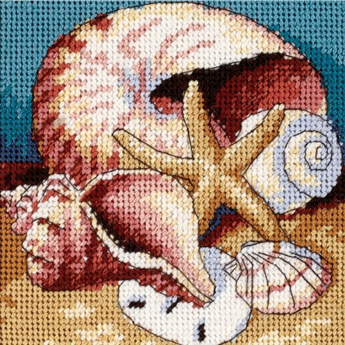 DIMENSIONS Shell Collage, Cotton, Multi-Colored von Dimensions