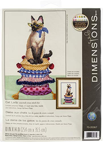 Dimensions 53115 D70-35367 Kreuzstich-Set, Motiv: Katzenkatze, verschiedene Farben, Aida, One Size Dimensions 53115 D70-35367 Kreuzstich-Set, Motiv: Katzenkatze, verschiedene Farben, Aida, One Size von Dimensions