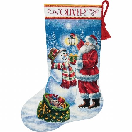 Dimensions 70-08952 Gold Collection Kreuzstich-Set, Weihnachtsstrumpf, 44 cm, 40,6 cm, lang, 18 Stück Dimensions 70-08952 Gold Collection Kreuzstich-Set, Weihnachtsstrumpf, 44 cm, 40,6 cm, lang, 18 Stück von Dimensions