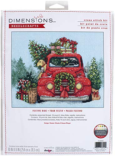 Dimensions 70-08992 Kreuzstich-Set, Weihnachten, 25,4 x 20,3 cm, 14 Stück, hellblaue Aida, verschiedene Dimensions 70-08992 Kreuzstich-Set, Weihnachten, 25,4 x 20,3 cm, 14 Stück, hellblaue Aida, verschiedene von Dimensions