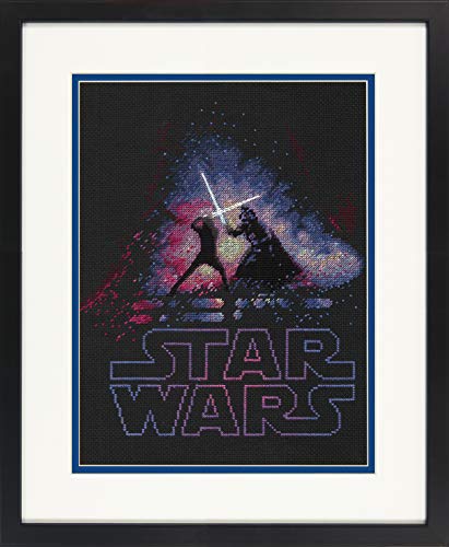 Dimensions 70-35382 Star Wars and Counted Cross Stitch Kit Schwarzer Aida-Stoff, Fadenzahl 14, Luke Skywalker & Darth Vader, 9" x 12" Dimensions 70-35382 Star Wars and Counted Cross Stitch Kit Schwarzer Aida-Stoff, Fadenzahl 14, Luke Skywalker & Darth Vader, 9" x 12" von Dimensions